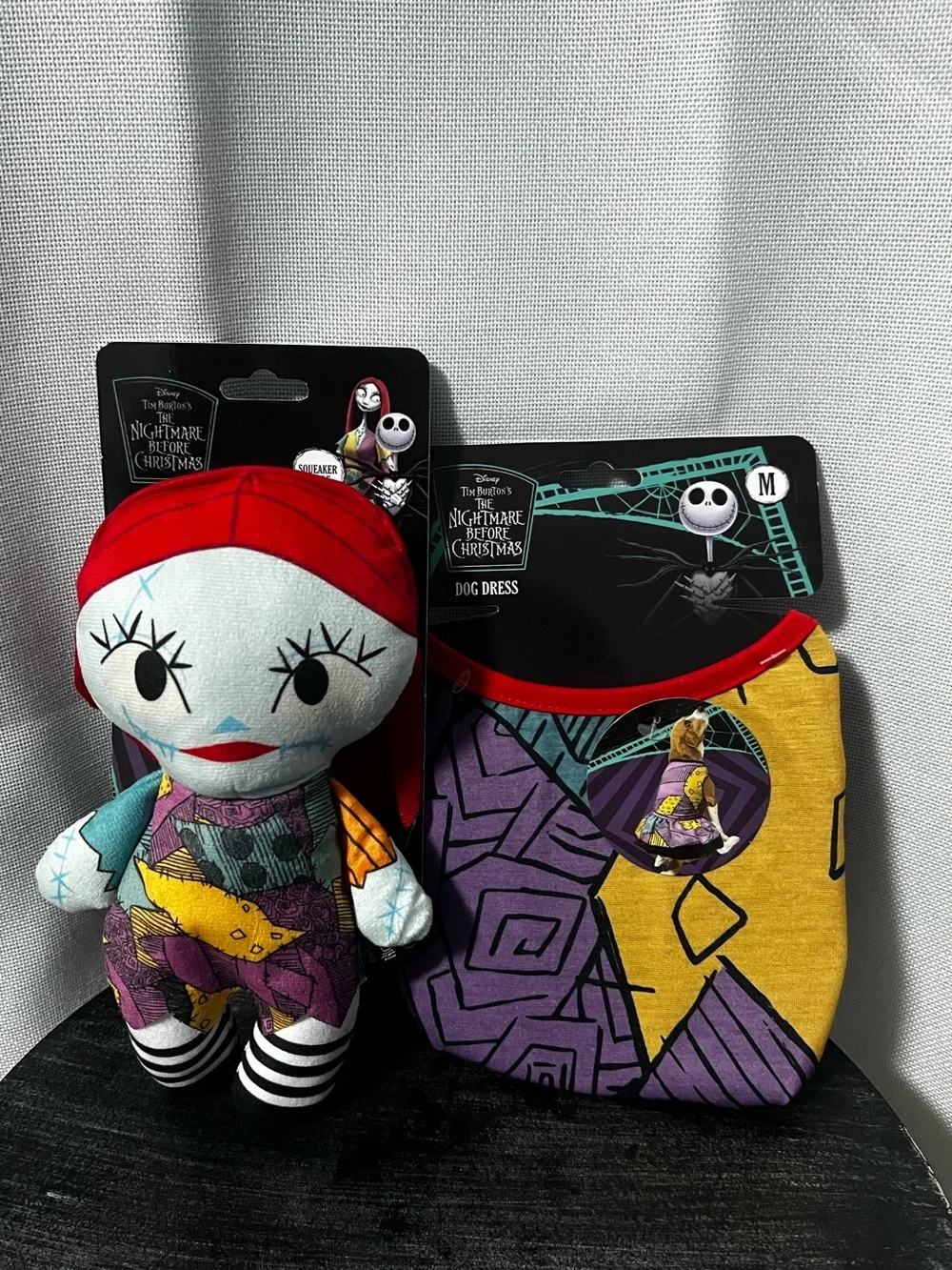 NIGHTMARE BEFORE CHRISTMAS SALLEY PET DOG TOY & DRESS HALLOWEEN Size M